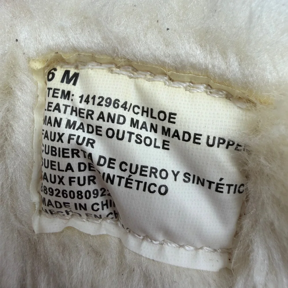 Weatherproof Vintage Chloe Tan Blue Faux Fur Winter Boots 1412964 Womens 6 M